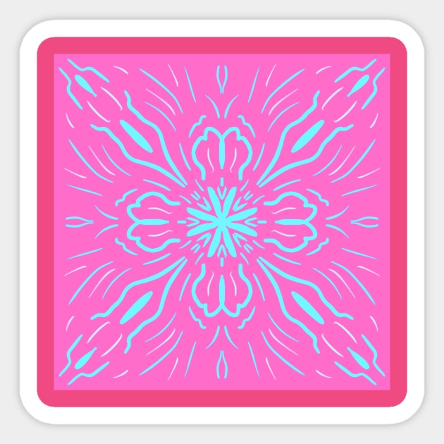 Pink Cyan Design Sticker by colors